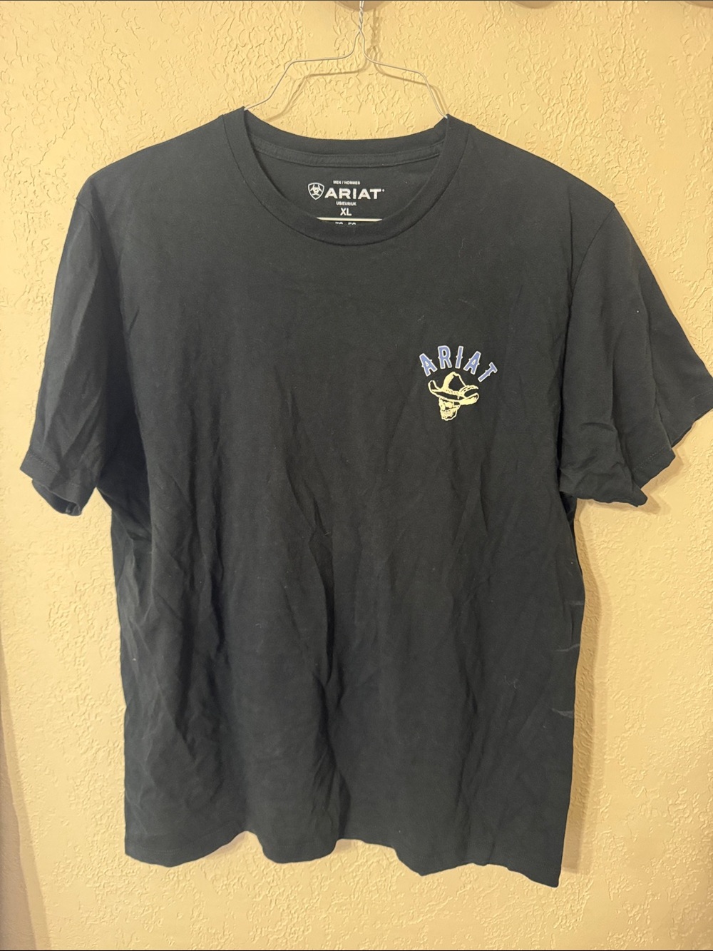Ariat Black Short Sleeve Tee with Small Chest Logo